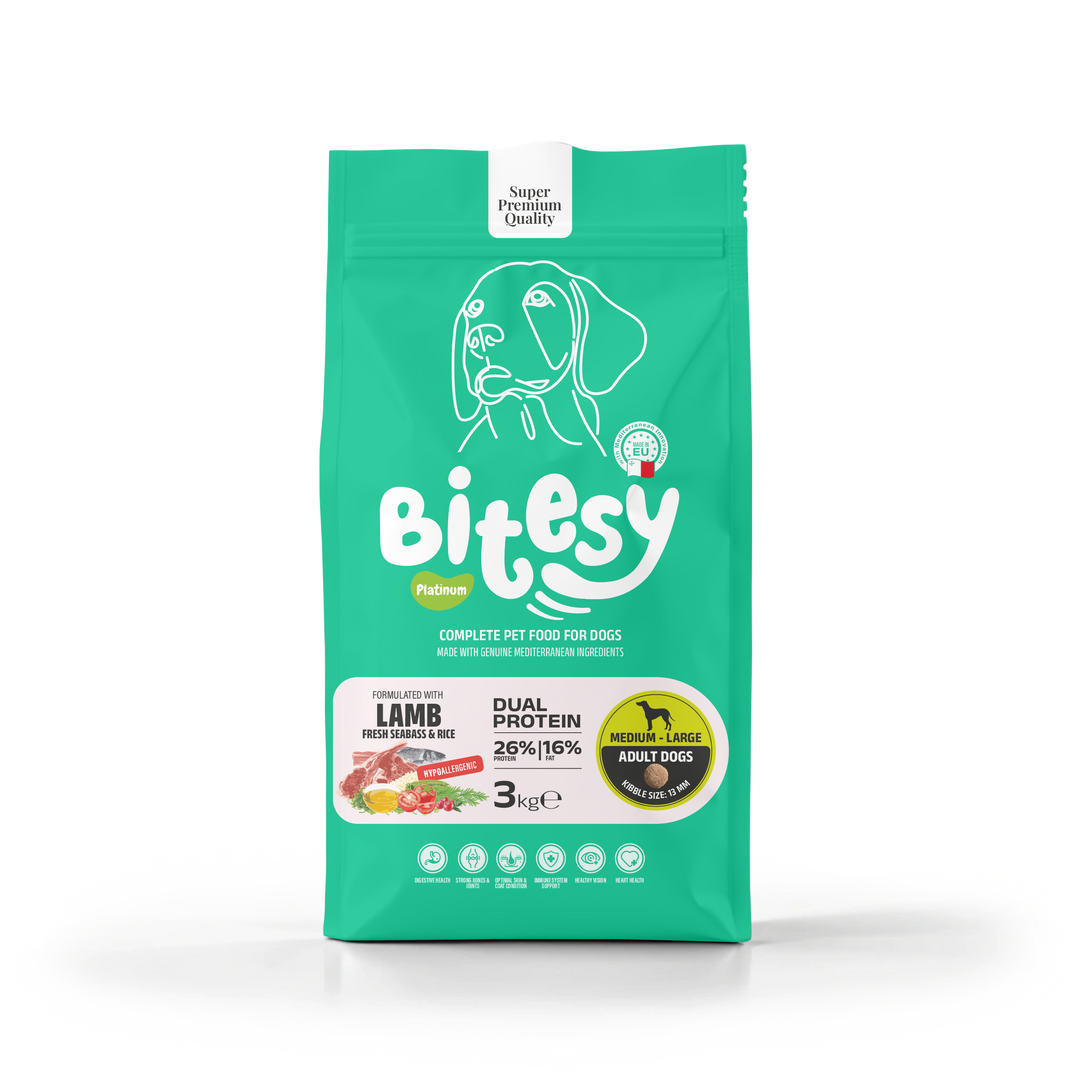 Bitesy Dog Dual Protein Lamb & Seabass (Medium & Large Breeds)
