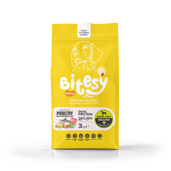 Bitesy Dog Dual Protein Poultry & Swordfish (Medium & Large Breeds)