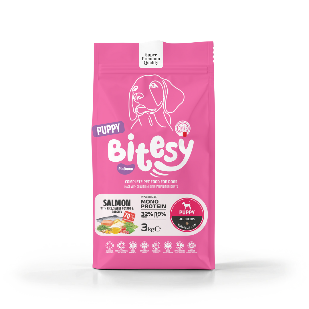 Bitesy Dog Mono Protein Puppy all breeds Salmon & Sweet Potato