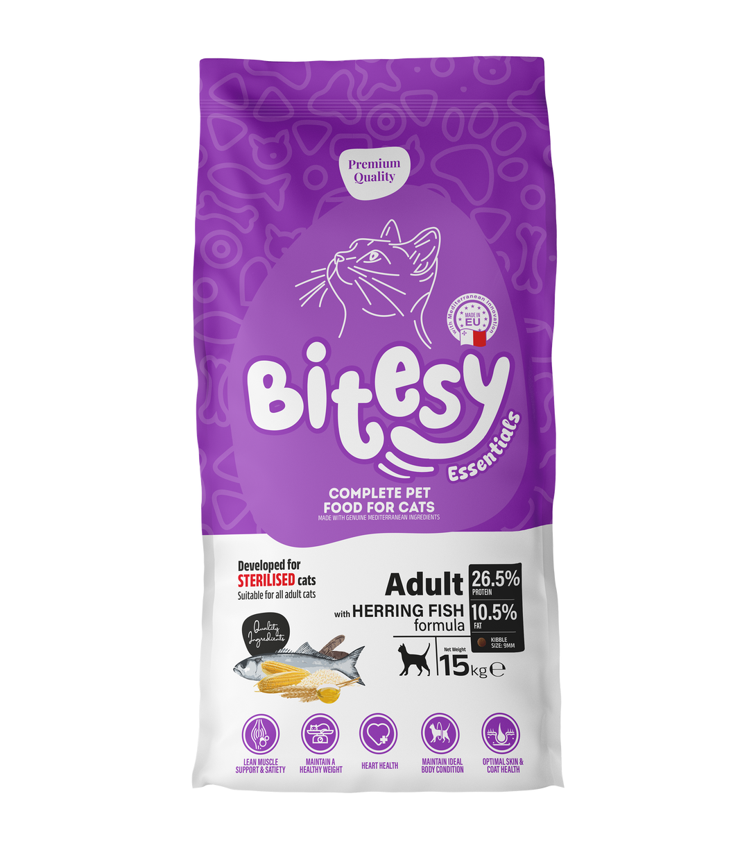 Bitesy Essentials cat Sterilised, 15 Kg