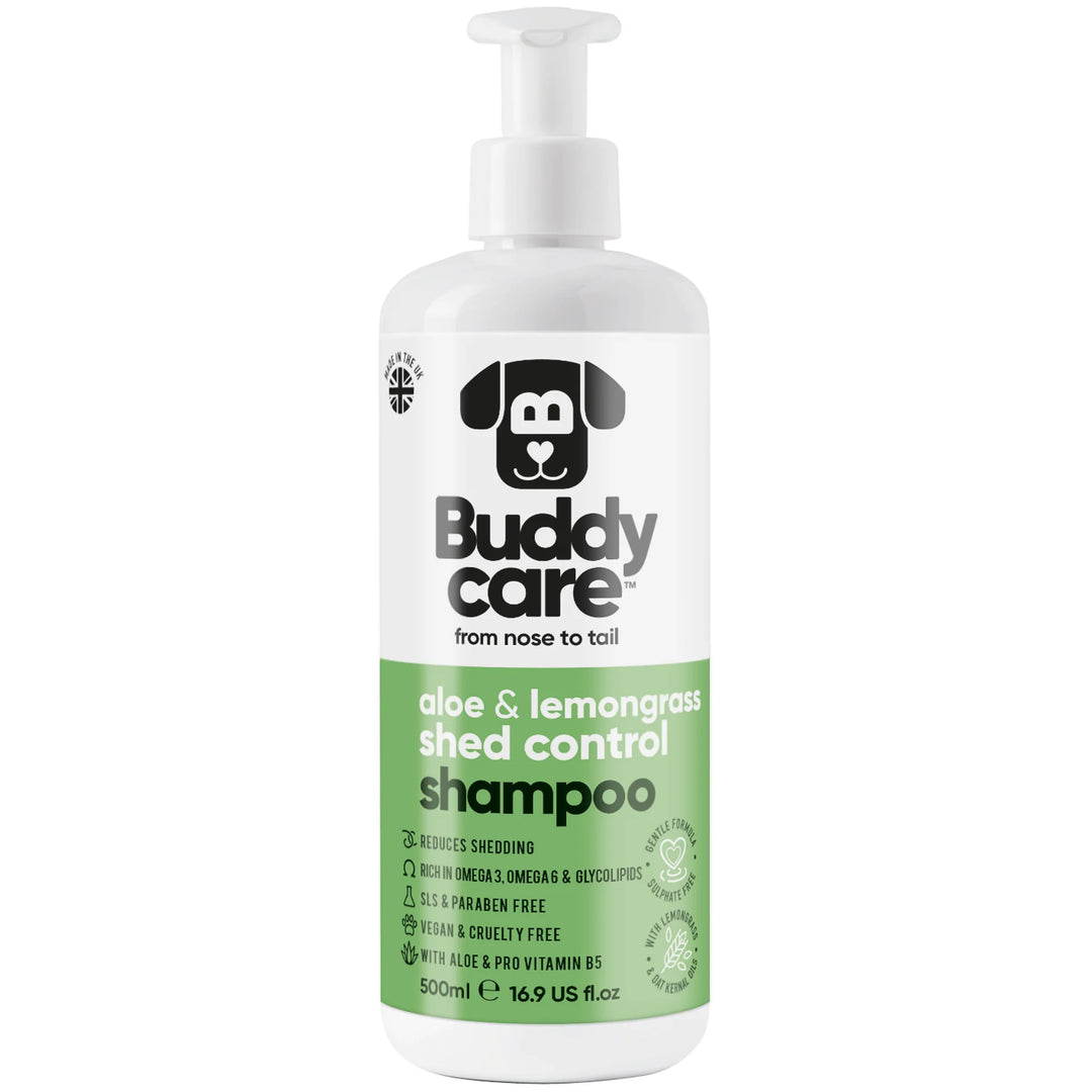 Buddy Care Aloe Vera Shed Control Shampoo 500ml