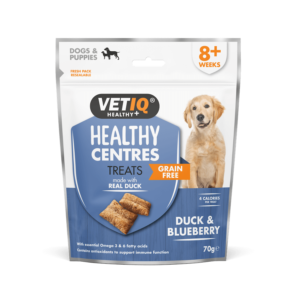 Vet Iq Grain Free Healthy Centres with duck and blueberry, 70g
