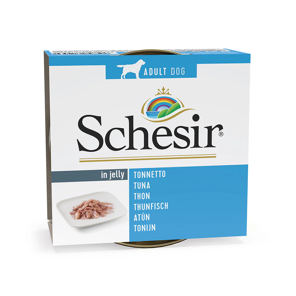 Schesir Natural Dog Food Tin 150g- TUNA IN JELLY