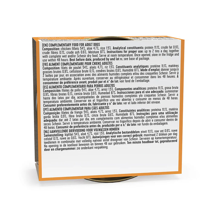 Schesir Dog tin 150g - Chicken &amp; Aloe
