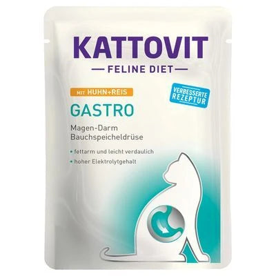 Kattovit Feline Diet Gastro Chicken/rice Pouch, 85g
