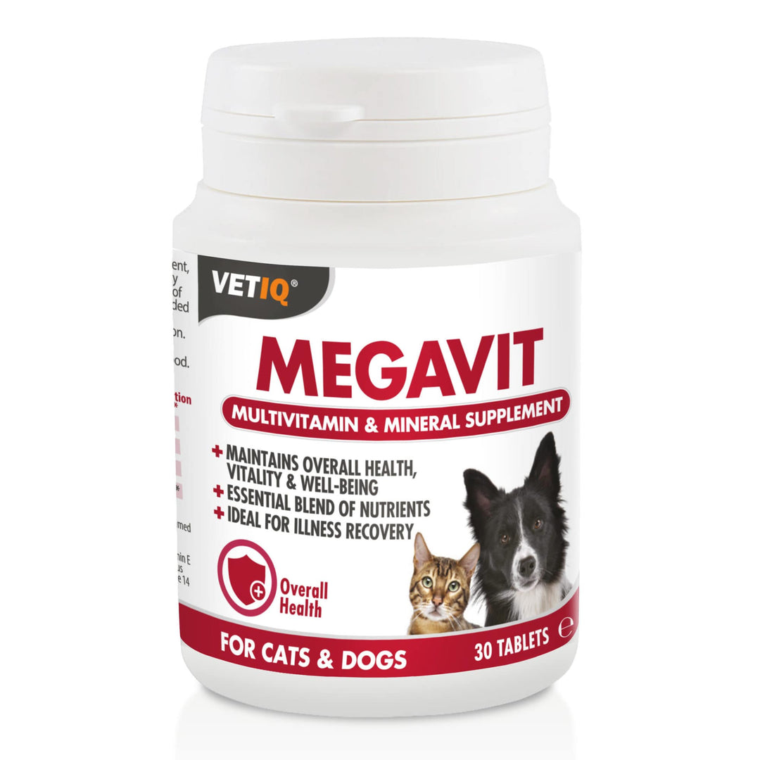 Vet Iq Megavit- Plus for Dogs & Cats, 30 tablets