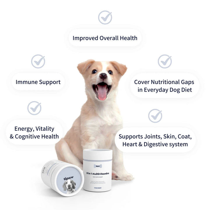 TIPAW 8-in-1 Multivitamins Supplement for Dogs