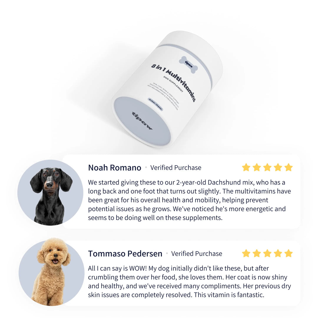 TIPAW 8-in-1 Multivitamins Supplement for Dogs