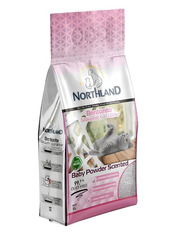 Northland clumping litter, 10L - Baby powder