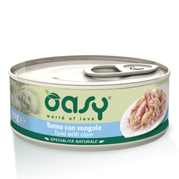 Oasy cat tin - tuna with clam