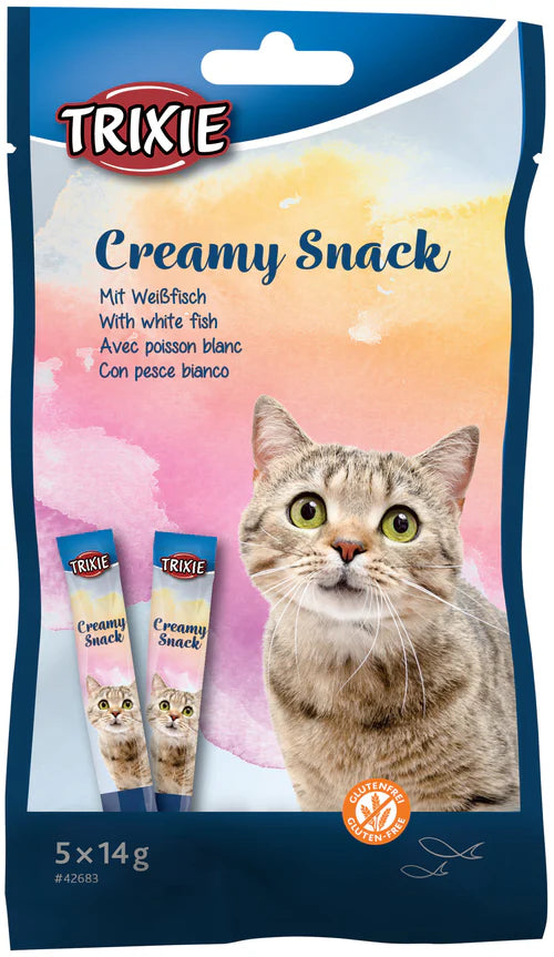 42683 Creamy Snack with white fish, 5 X 14 g