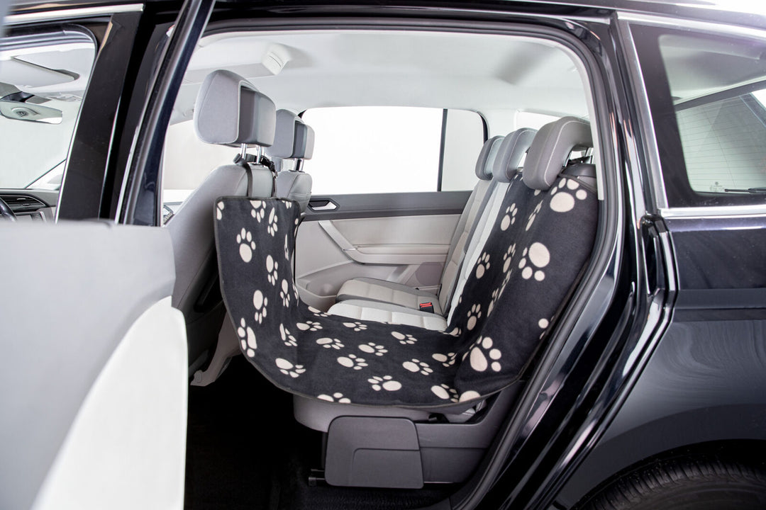 13235 Car seat cover, 0.65 x 1.45 m, black/beige