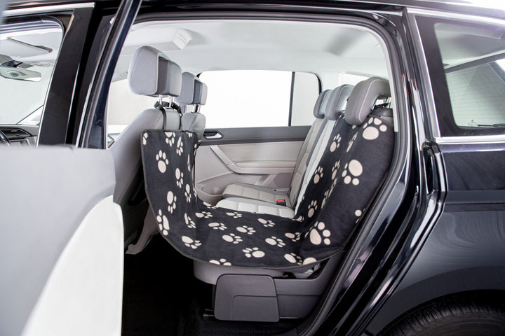 13235 Car seat cover, 0.65 x 1.45 m, black/beige