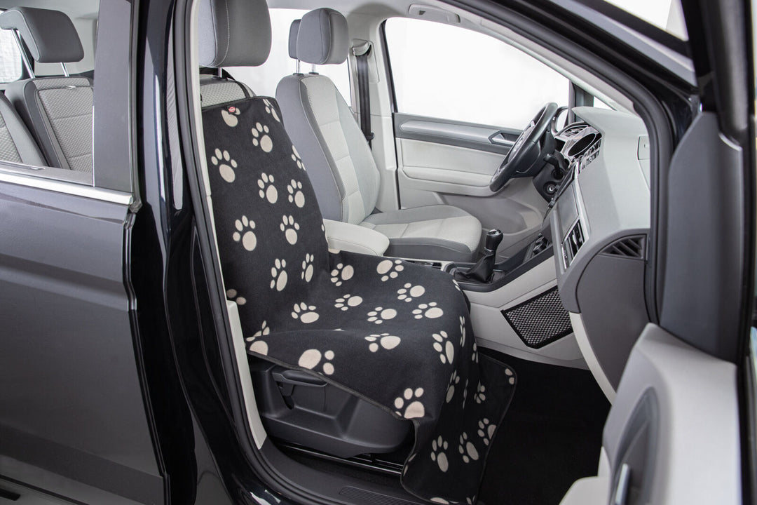 13235 Car seat cover, 0.65 x 1.45 m, black/beige