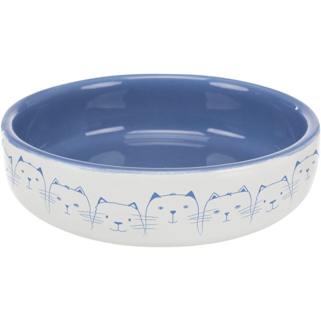 Ceramic bowl for short-nosed breeds