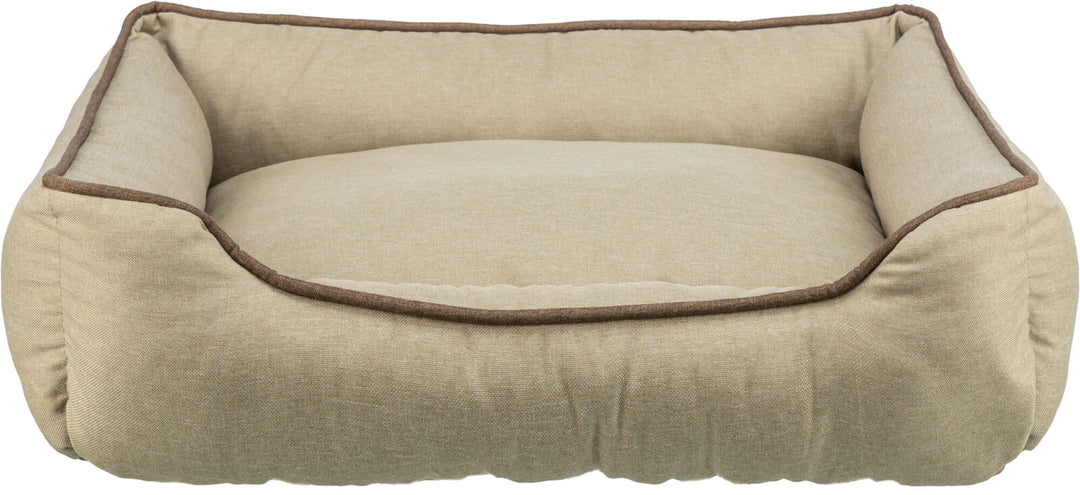 Nio bed, water repellent, square, 90 x 70 cm, sand
