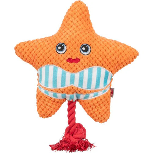 361015 Starfish  with rope, plush, 22 cm