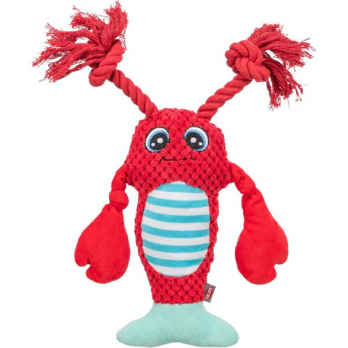 361017 Lobster  with rope, plush, 34 cm