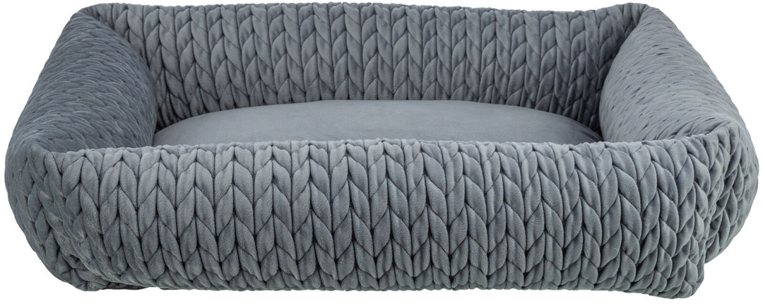 Livia bed, square,  grey