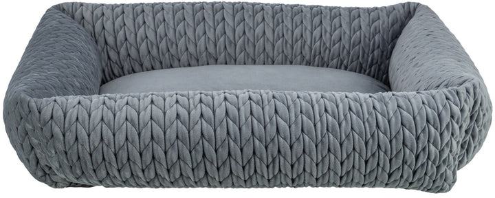 Livia bed, square,  grey