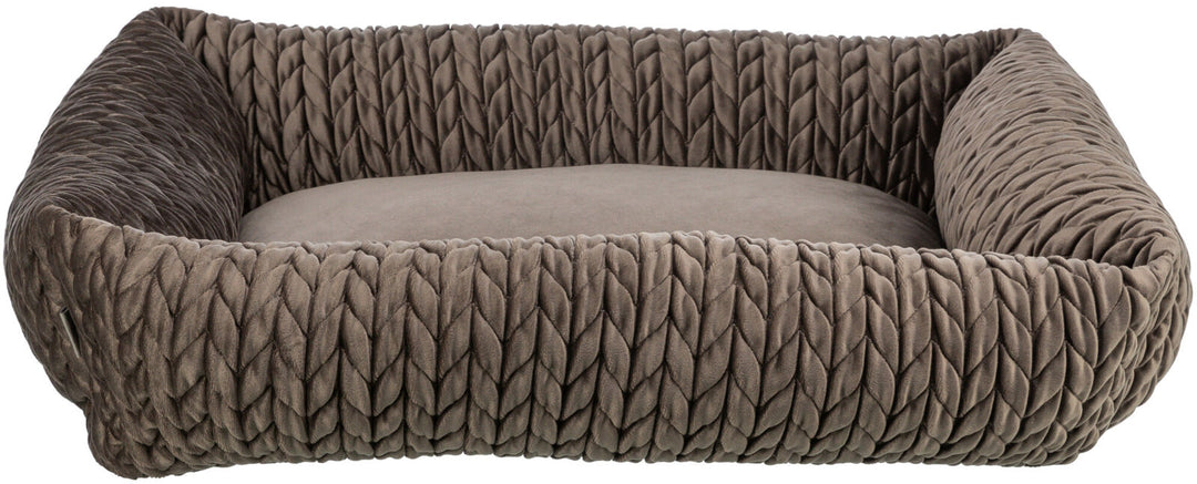 Livia bed, square,  brown