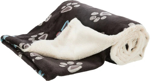 37618 Jimmy blanket, soft plush, 150 x 100 cm, taupe/beige