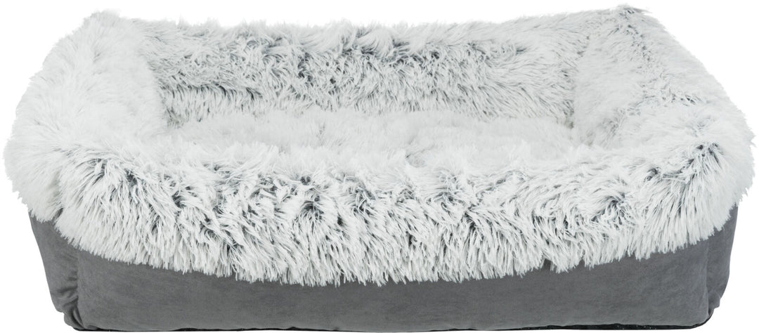 Harvey bed, square, grey/white-black