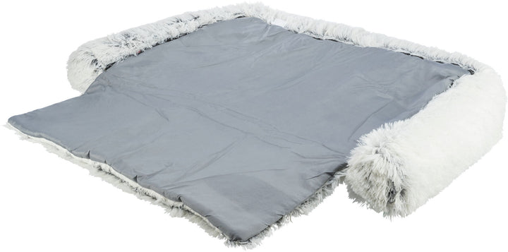 Harvey furniture protector bed square, white-black