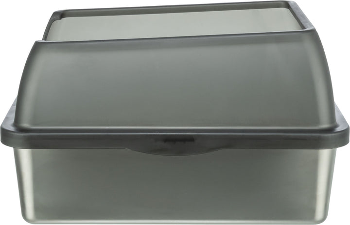 40222 Stainless steel litter tray, with rim, 40 x 29 x 52 cm, grey