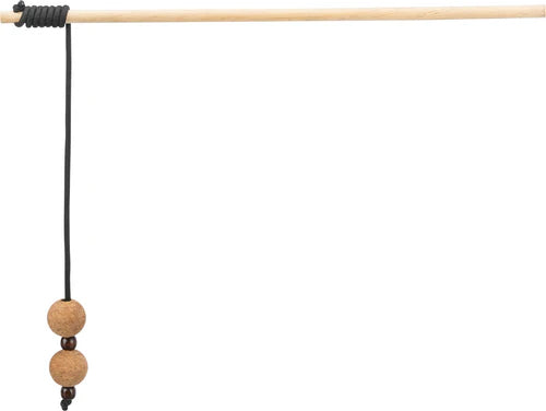 41139 - CityStyle playing rod with balls, wood/cork, 40 cm