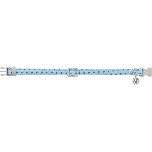 41436 Cat collar, dots, 20-30 cm/10 mm, blue