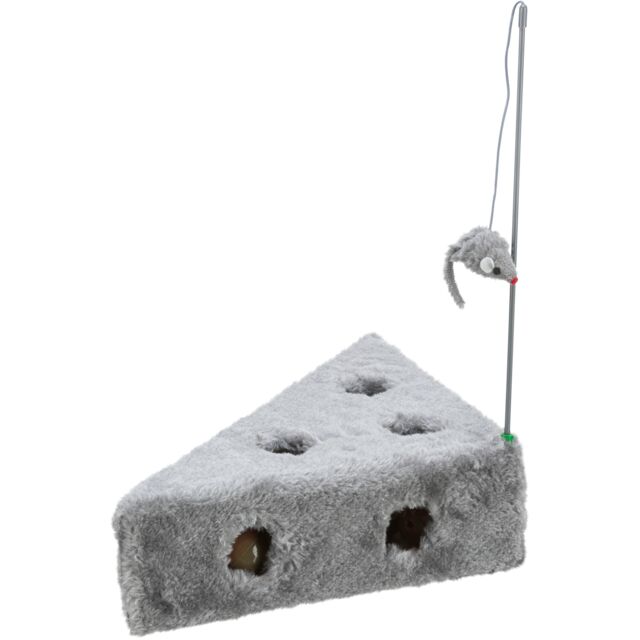 4505 - Cat's Cheese with playing rod and 3 toy balls, 36 x 8 x 26/26 cm