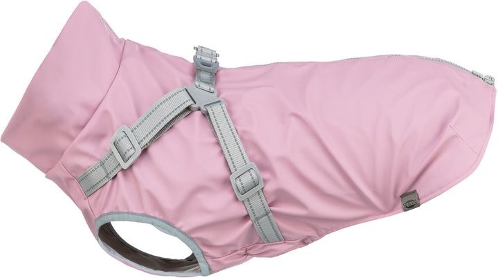 Pontis Rain coat with harness, pink