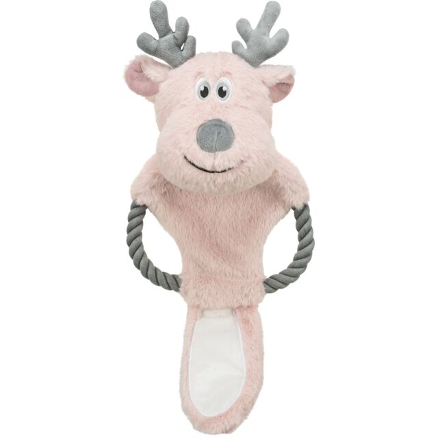 92005 - Xmas Reindeer with Rope, Plush/cotton 47cm