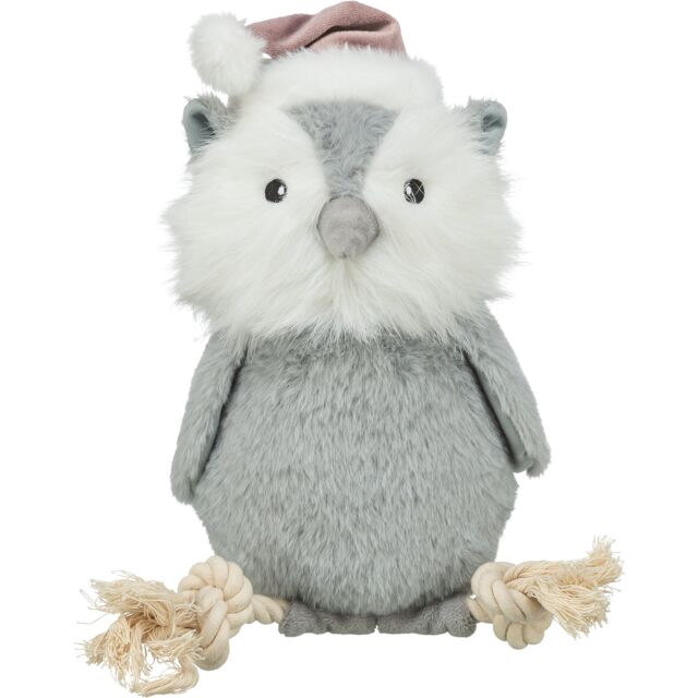 92007 - Xmas Owl Plush/rope 31cm