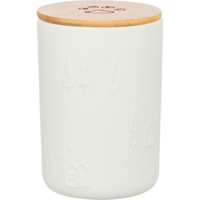 Xmas treat tin, ceramic,