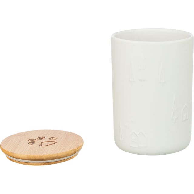 Xmas treat tin, ceramic,