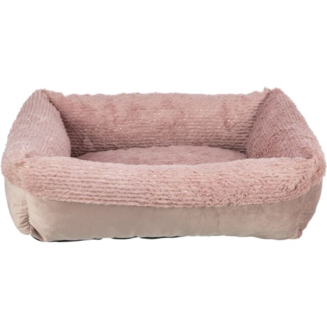 Xmas Livia soft bed, square, Antique Pink