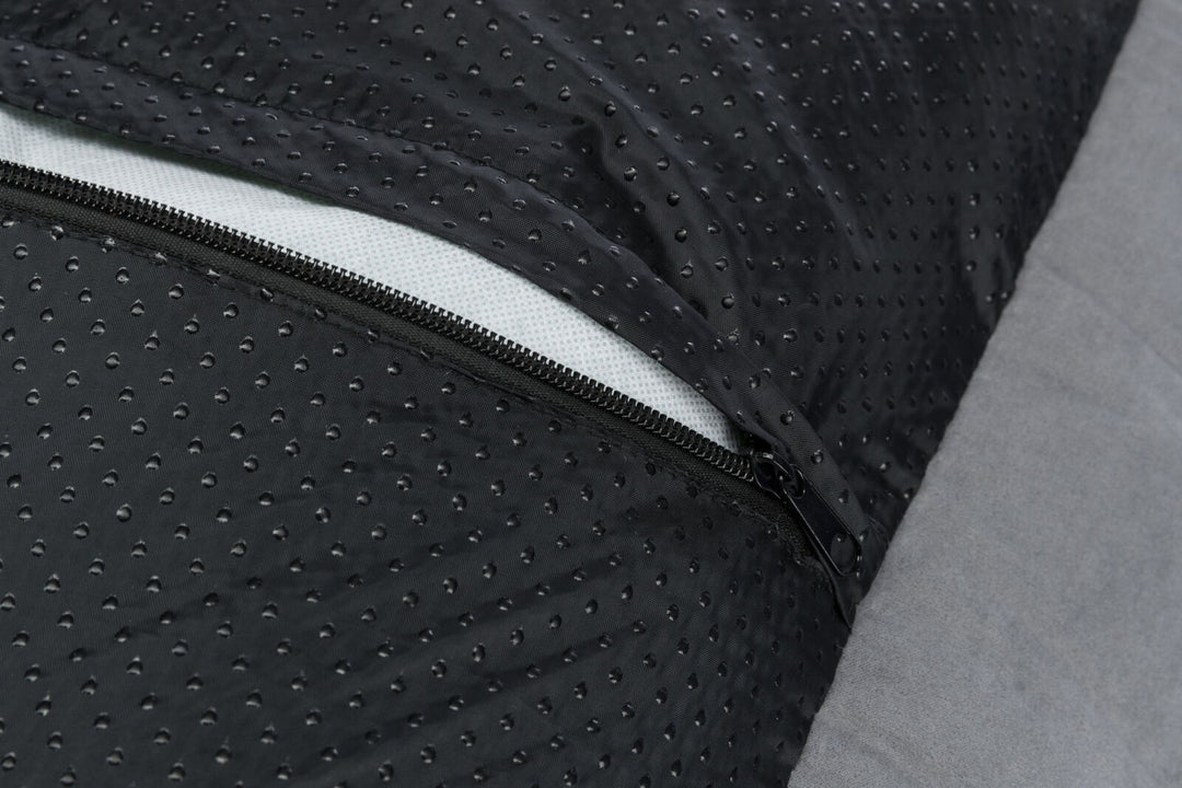 Harvey bed, square, grey/white-black