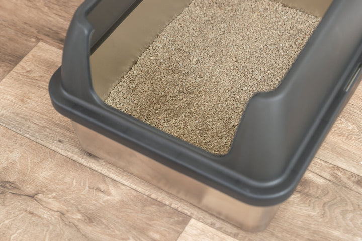 40222 Stainless steel litter tray, with rim, 40 x 29 x 52 cm, grey