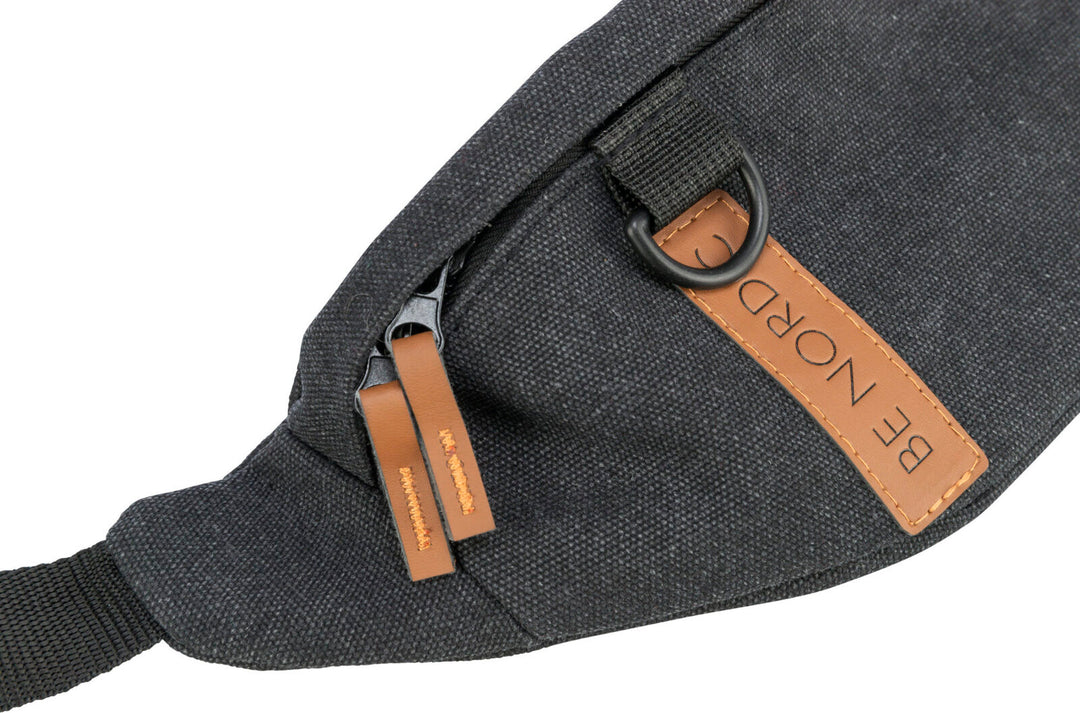 28860 BE NORDIC sling bag, pocket: 24 - 11 - 8 cm, belt: 50-165 cm, black