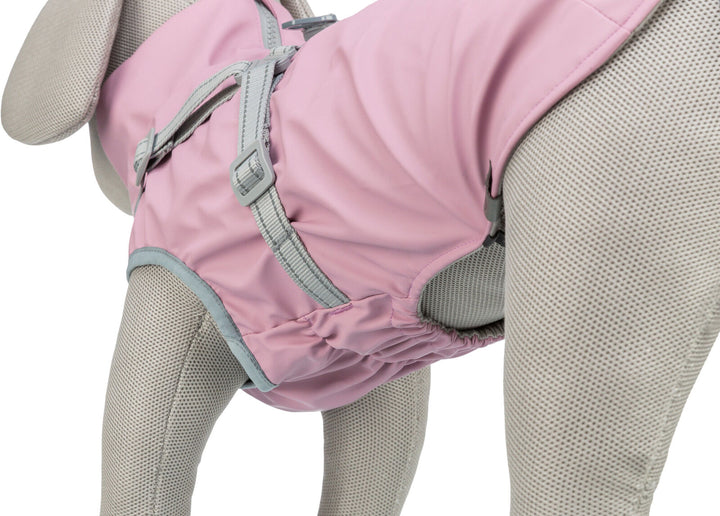 Pontis Rain coat with harness, pink