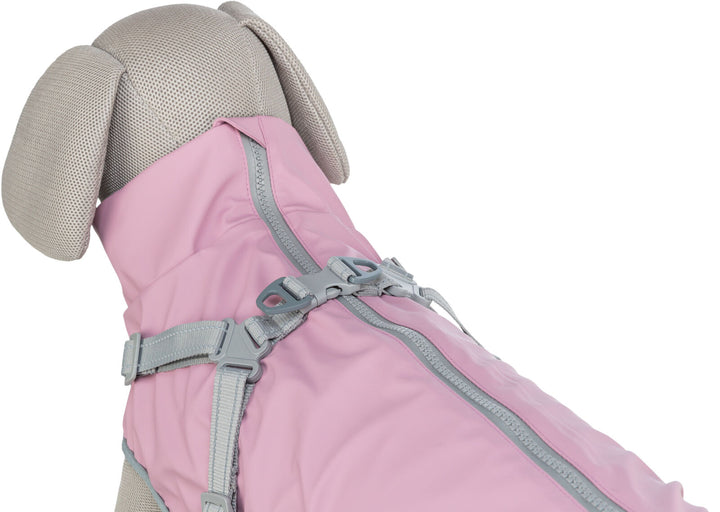 Pontis Rain coat with harness, pink