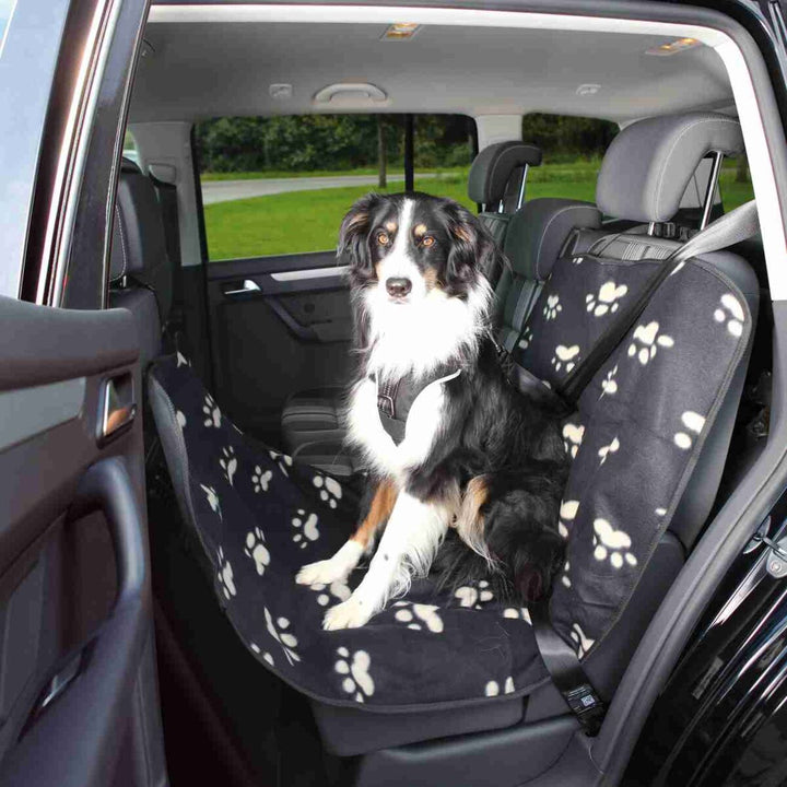 13235 Car seat cover, 0.65 x 1.45 m, black/beige