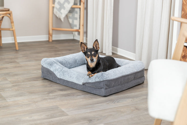 Lino vital bed, square, grey/light grey