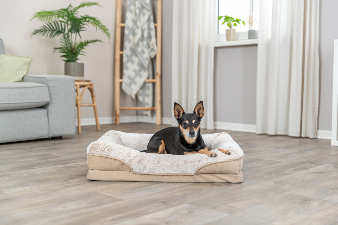 Lino vital bed, square,  beige