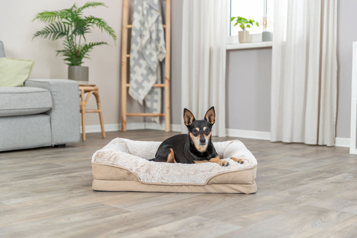 Lino vital bed, square,  beige