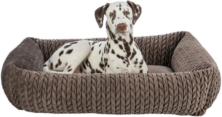 Livia bed, square,  brown