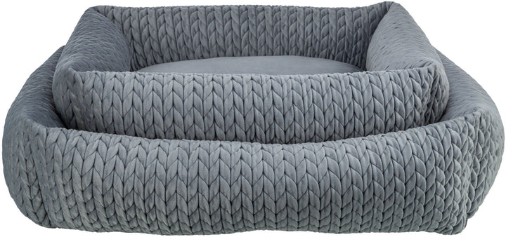 Livia bed, square,  grey
