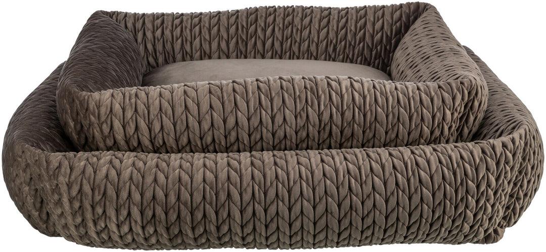 Livia bed, square,  brown